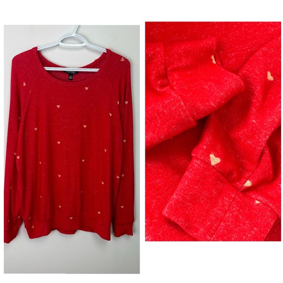 Buffalo David Bitton Sweaters - Buffalo David Bitton Red Heart Pullover Sweater Large